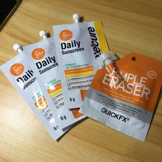 FREE QUICK FX PIMPLE ERASER Oxecure Daily Sunscreen SPF 50
