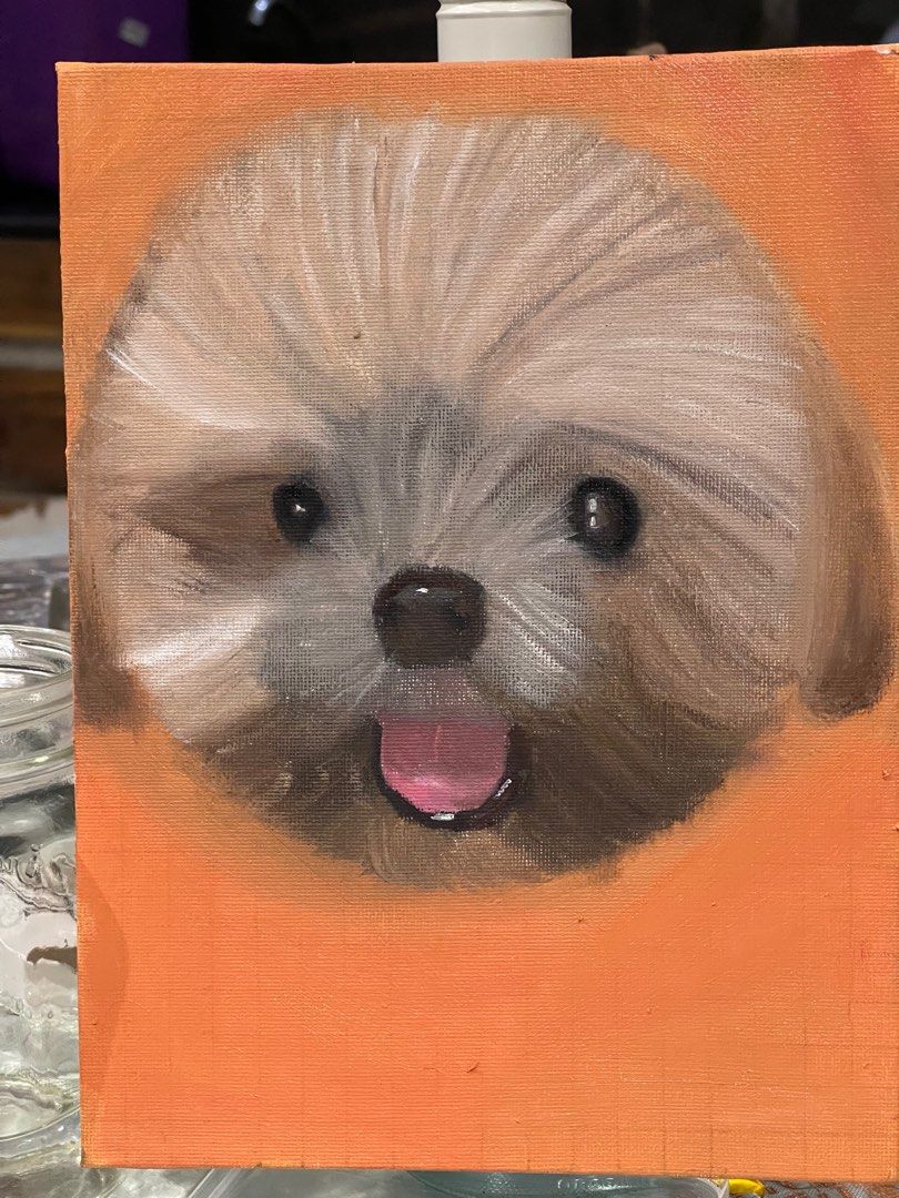 Pet Portrait Painting (Category: Art & Prints) located in Iloilo. Submitted by findsbykyla (Listing ID 1292043092, Image 2). Description: 9x12 oil on canvas portrait painting commission.