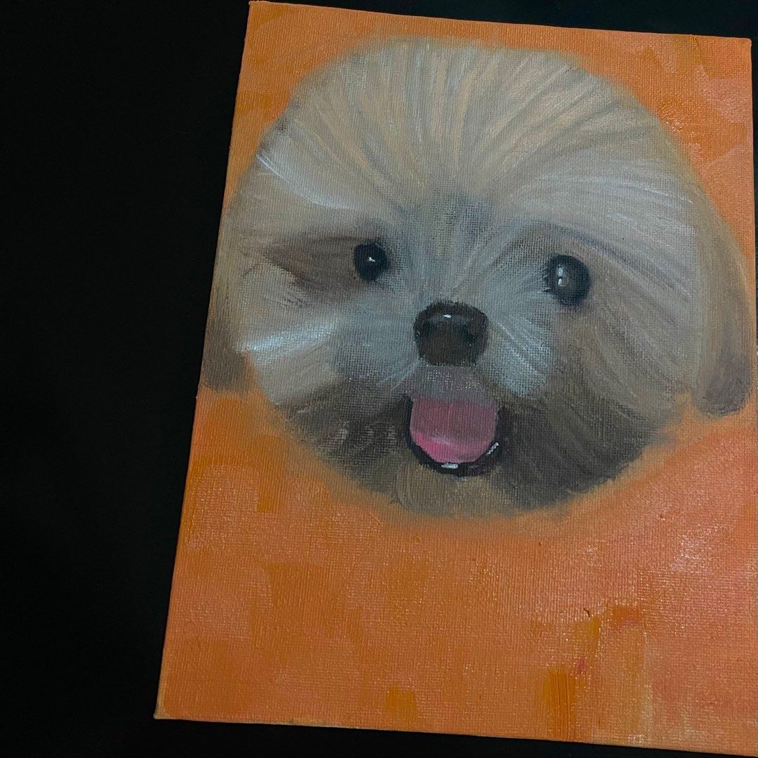 Pet Portrait Painting (Category: Art & Prints) located in Iloilo. Submitted by findsbykyla (Listing ID 1292043092, Image 1). Description: 9x12 oil on canvas portrait painting commission.