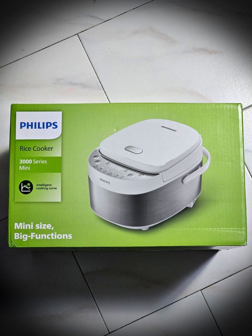 Philips Mini Rice Cooker 3000 Series HD3170, TV & Home Appliances ...