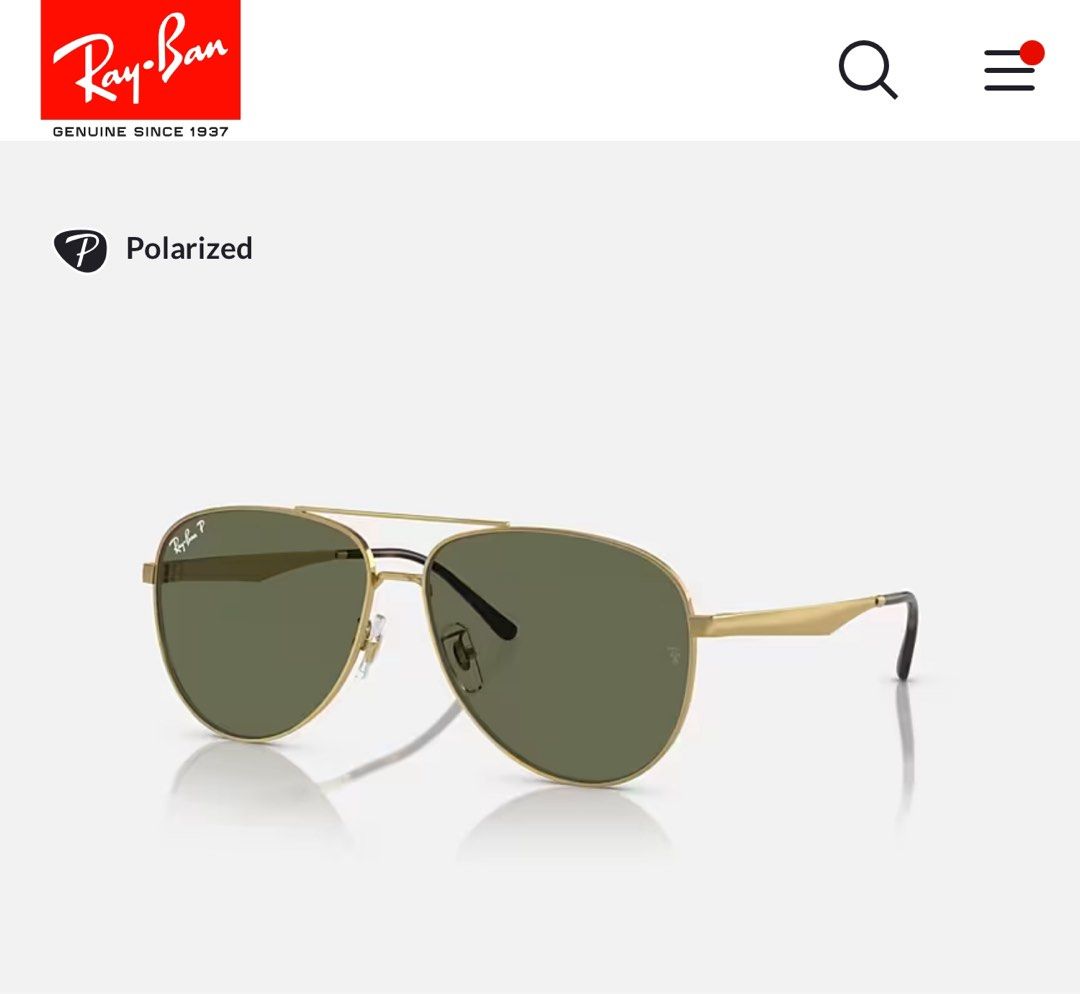 Authentic Polarized Rayban Aviator sunglasses Men s Fashion Watches Accessories Sunglasses Eyewear on Carousell