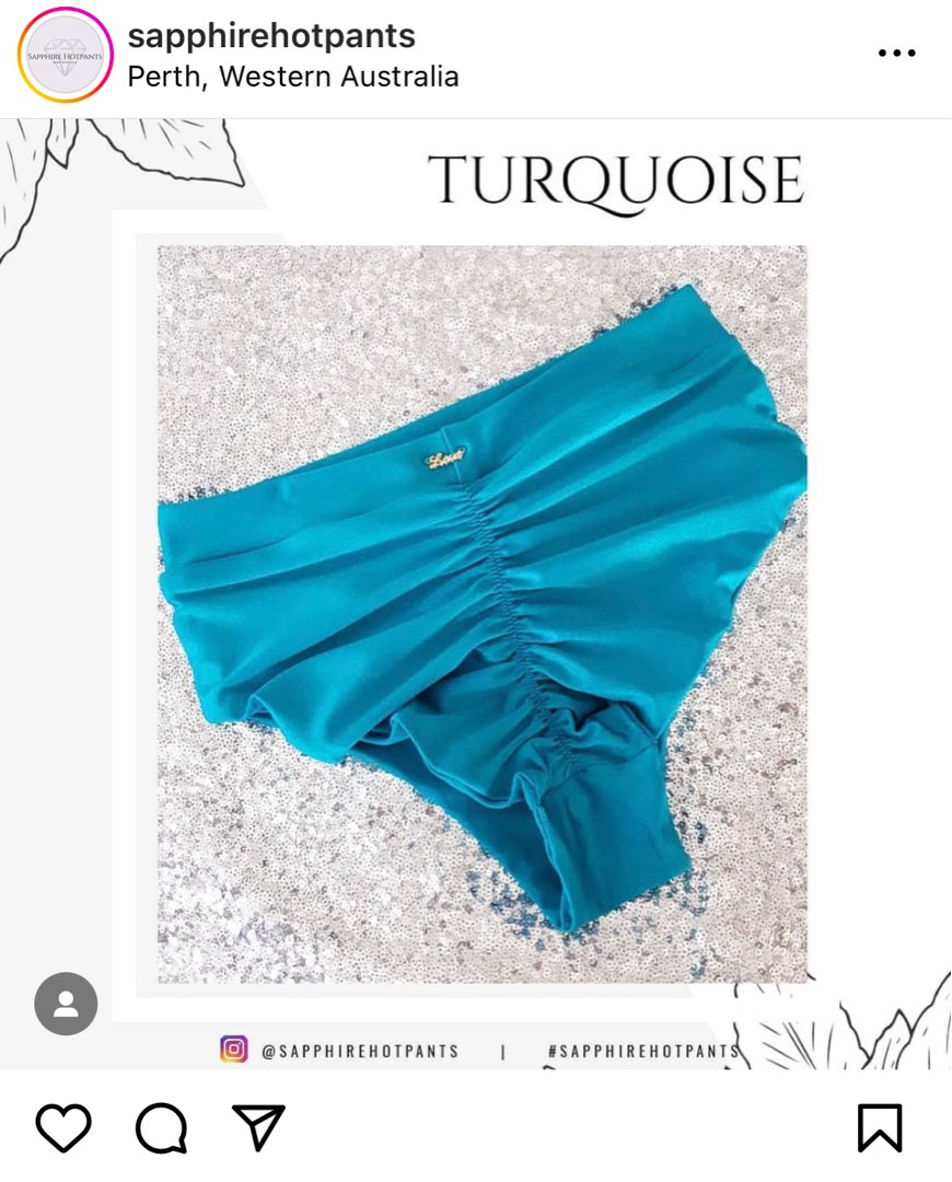 Sapphire top hot pants