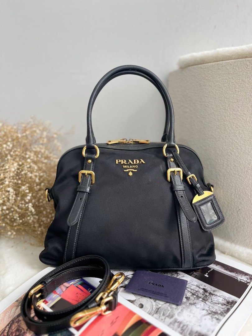 Prada nylon Dome bag Luxury Bags Wallets on Carousell