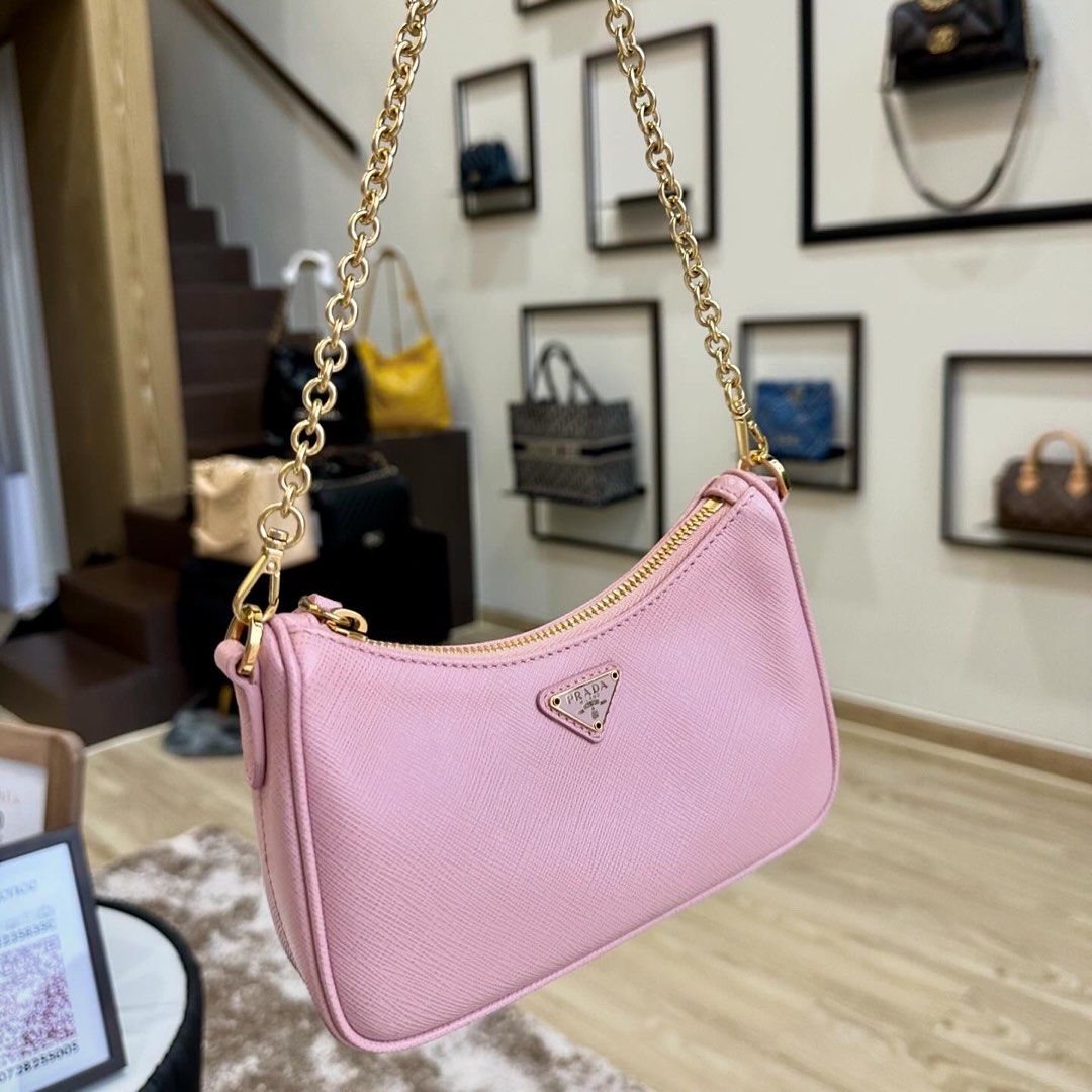 Prada pink small bag clearance