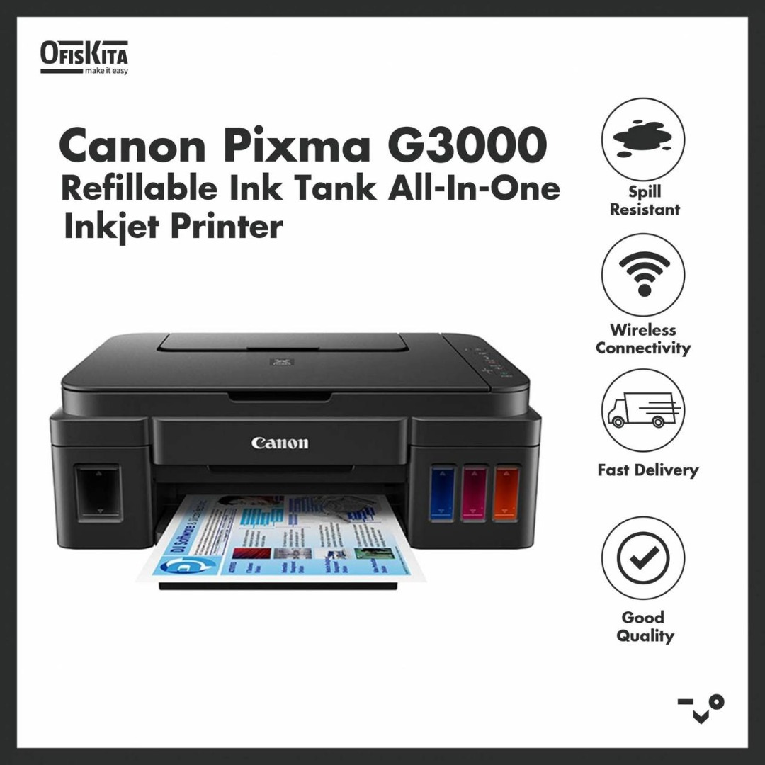 Canon pixma g3000 top