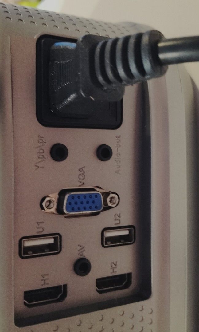 Projector (Category: Projectors) located in Singapore. Submitted by lucypinkdoll (Listing ID 1292051528, Image 4). Description: ❣️ HUREMER Brand - high quality, high resolution. ❣️ Power cable is included, ❣️ Please note HDMI cable is not included 😊.