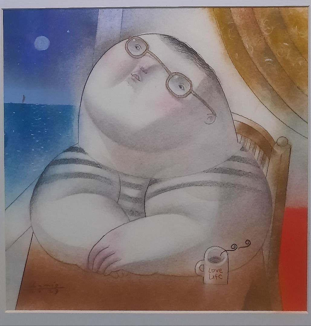 Roel Obemio painting (Category: Art & Prints) located in Manila. Submitted by lyn.r (Listing ID 1291972826, Image 1). Description: Roel Obemio painting Pastel on paper With coa.