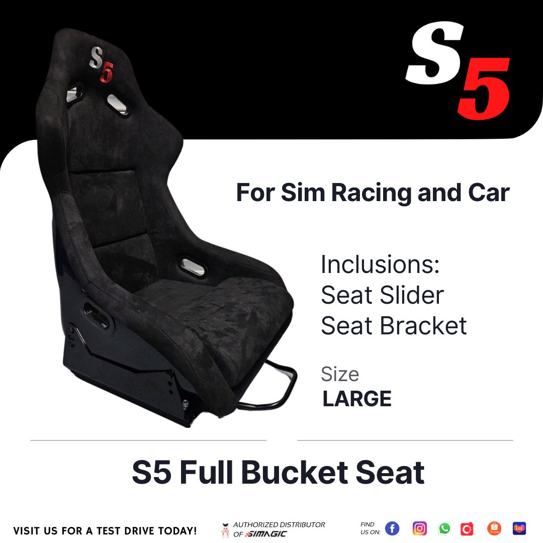 S5 Seat / S5 Full bucket seat / S5 standard seat / Racing Wheel stand ...