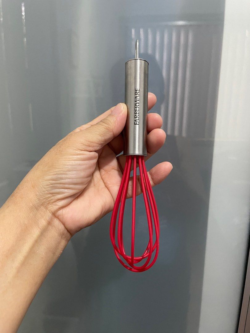 Stainless handle silicone whisk (Category: Bakeware) located in Marikina City. Submitted by lay_away_ok (Listing ID 1291900066, Image 2). Description: Unused.