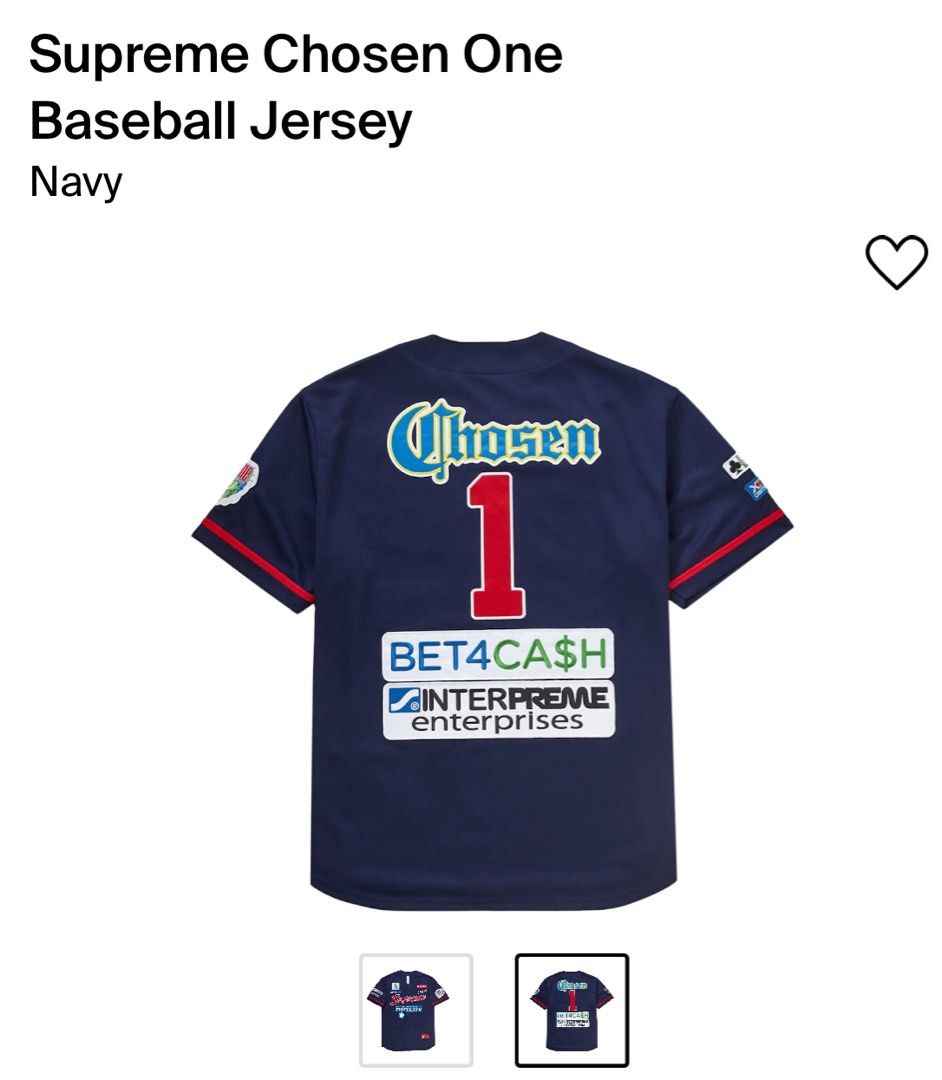 Supreme Chosen One Baseball Jersey 黒 - 応援グッズ