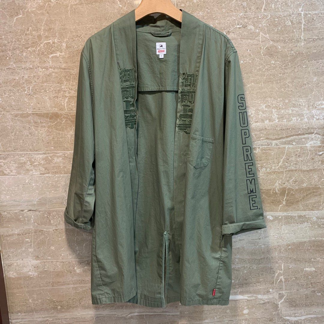 Supreme x SASQUATCHfabrix Hanten Kimono Boro Coat Japanese 