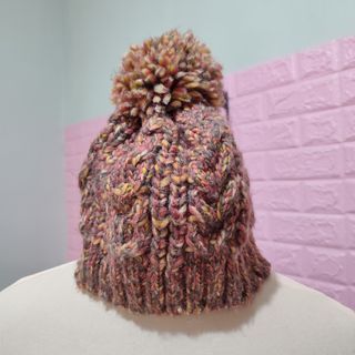 Terranova Knitted Crochet Bonnet
