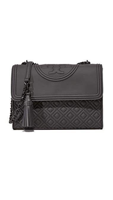 Tory burch small size shoulder sling bag fleming matte black instock Women s Fashion Bags Wallets Cross body Bags on Carousell