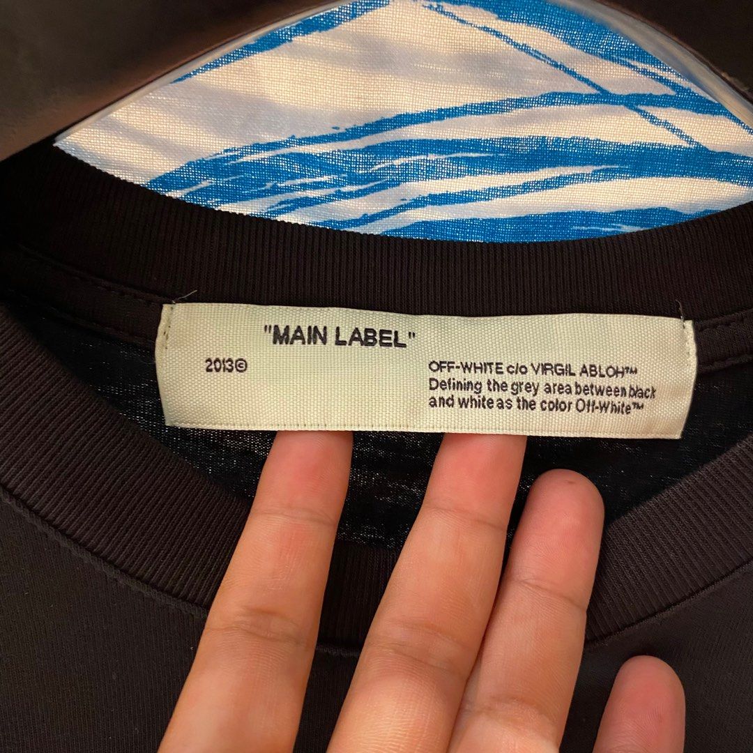 Main Label Off White Tee Fake T-Shirt Off White