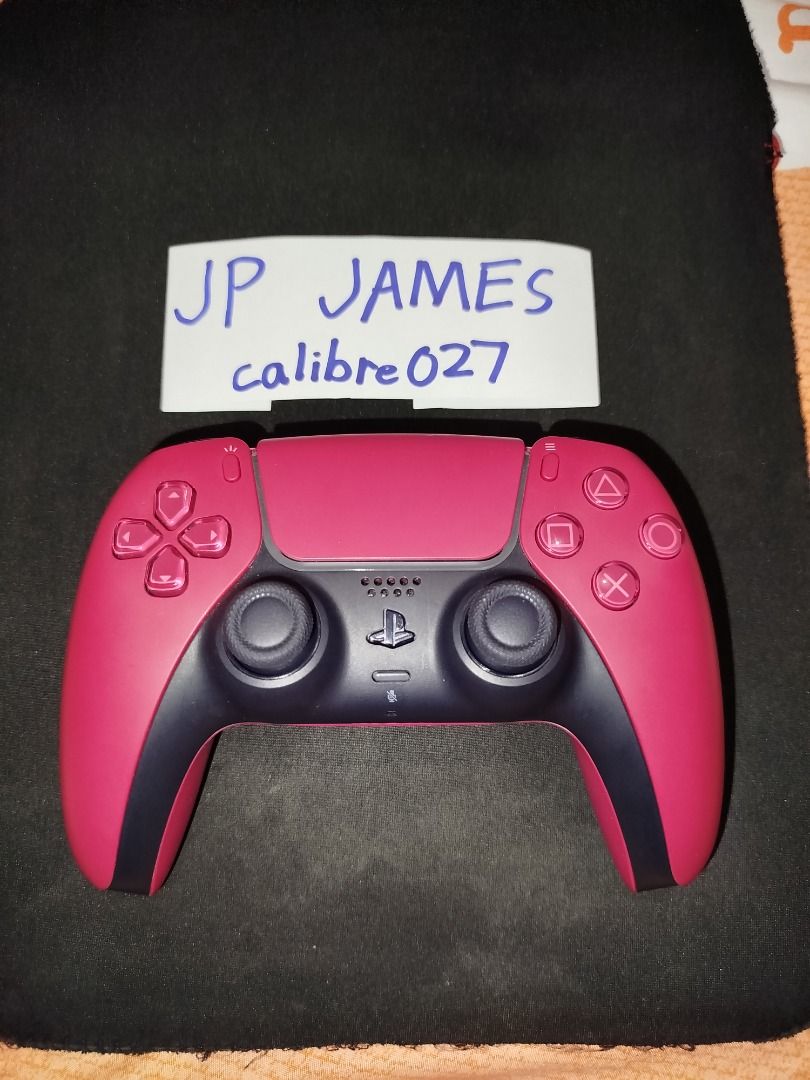 USED Dualsense PS5 Controller latest ver. COSMIC RED (Category: Controllers) located in Marilao. Submitted by calibre027 (Listing ID 1291945343, Image 1). Description: USED Dualsense PS5 Controller latest ver. COSMIC RED 👉 Very good condition, no issues, makinis pa, pwede itest sa android phone upon meetup 👉 With receipt pa 👉Slightly used kasi may mga iba akong controller. Rubber sa analog intact, hindi pudpod - please see pictures 👉 Unli Leg