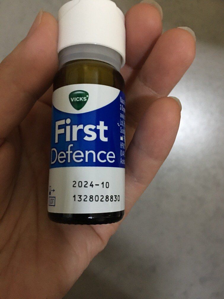 Vicks First Defence Nasal Spray (Category: Medical Supplies & Tools) located in Quezon City. Submitted by jcycle02 (Listing ID 1291926561, Image 3). Description: Unused. Unopened Expiry 12/2024 Last 2 on hand. Betadine nasal spray 20ml also available .
