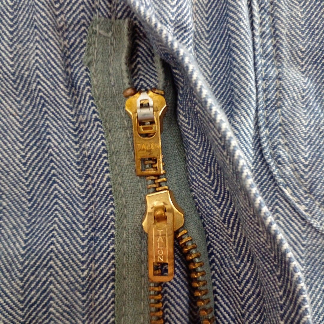 Vintage Talon Zipper on Lee Corduroy Jacket from the 60s