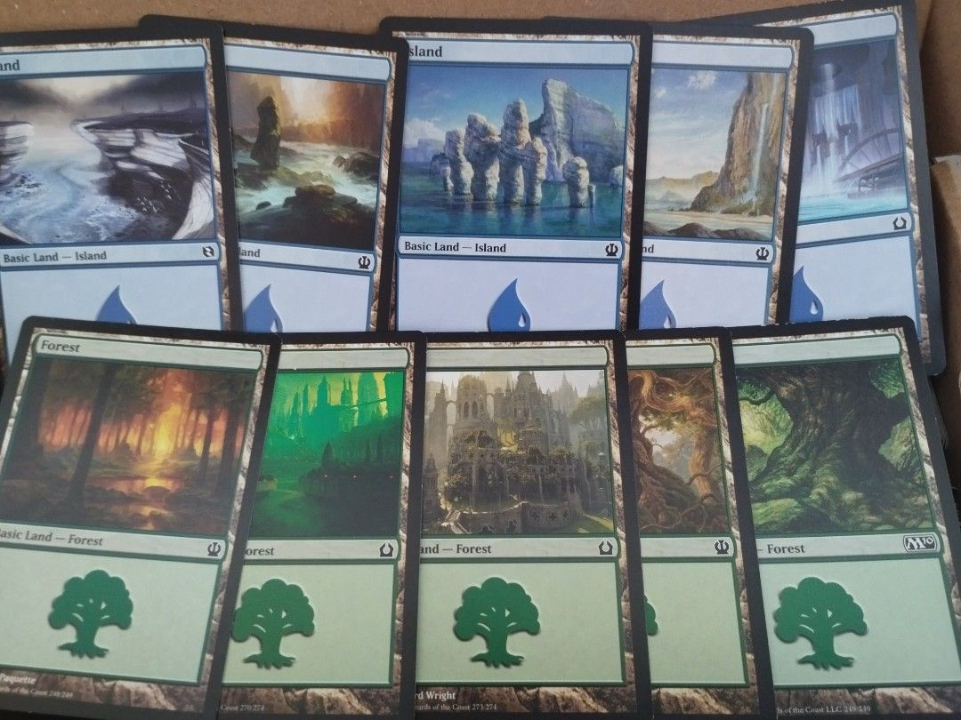 Mtg Full Art Land Set 800 BASIC LAND CARD LOT 160 Of Each Magic The ...