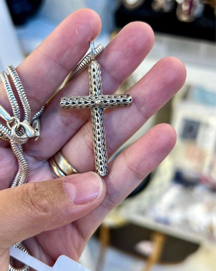 Vintage cross necklace