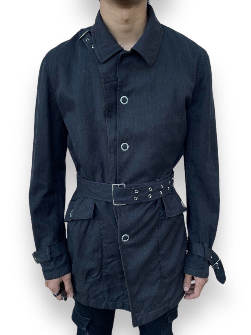 ジャケット・アウター vintage PPFM denim design belt coat vintage PPFM denim design belt coat