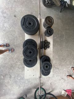 Weights & Dumbbells set (44.75 kgs total weights)