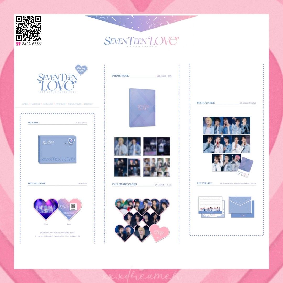 2023 Seventeen Japan Fanmeeting LOVE Blu-ray DVD PC Set