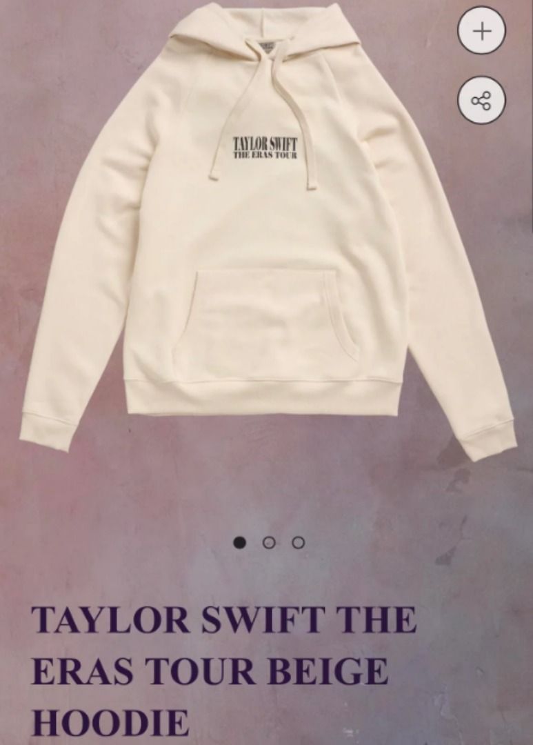 Taylor Swift Eras Tour Beige Hoodie XS - www.macaluminio.com