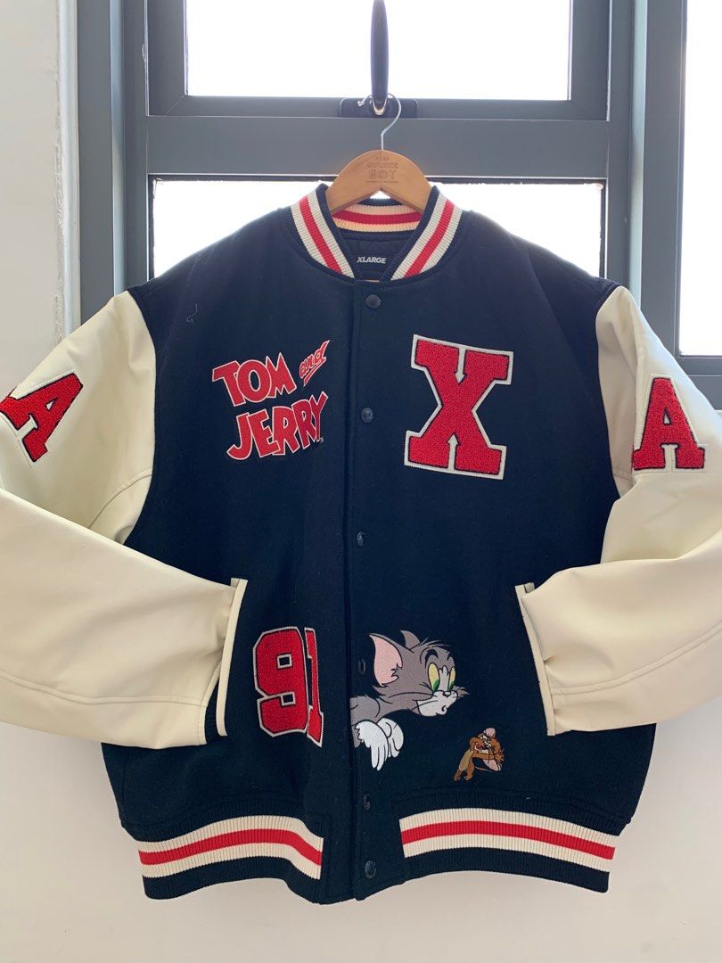 XLARGE x TOM AND JERRY VARSITY JACKET - ジャケット・アウター