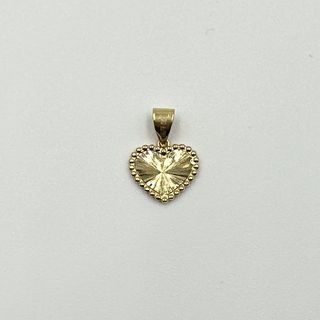 100% Genuine 18K Gold AU750 Dainty Heart Pendant 0.37g NEW