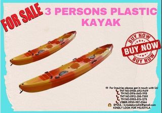 3 PERSONS PLASTIC KAYAK