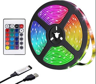 100+ affordable led light strip with remote multi colour For