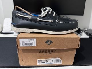 Sperry Men’s Authentic Original 2-Eye Boat Shoe Plush / Navy STS192620, Size  7 Mens US, Authentic, BNDS