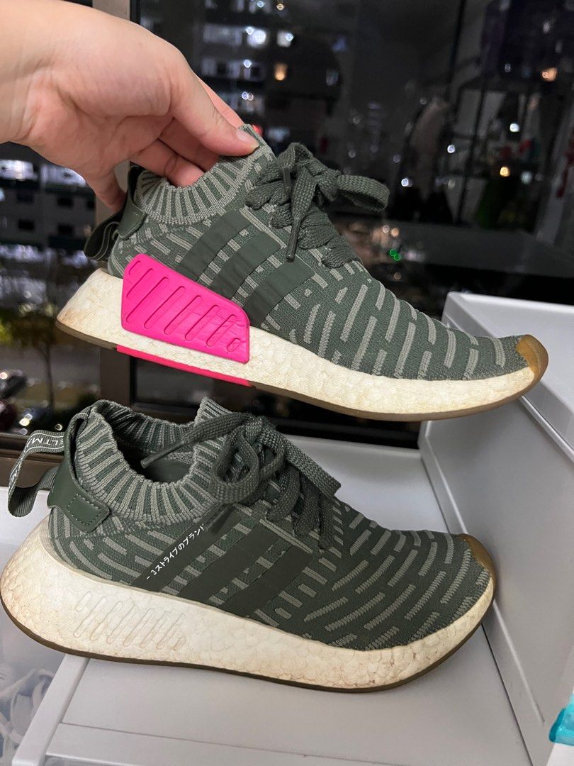 Green and pink nmd cheap