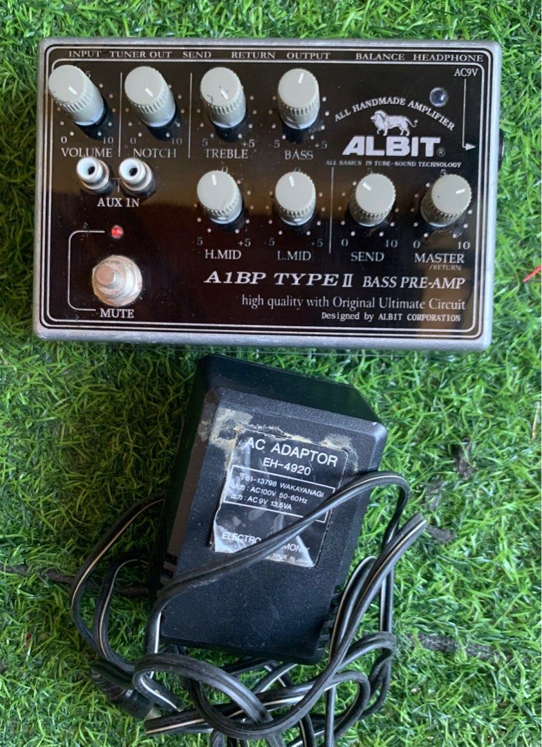 Albit A1BP Type II Bass Pre-Amp (Category: Musical Instruments) located in Hilongos. Submitted by extragear (Listing ID 1296178888, Image 3). Description: Made in Japan Bass Preamp with original Power Adaptor 100v Japan standard converted to 220v. .