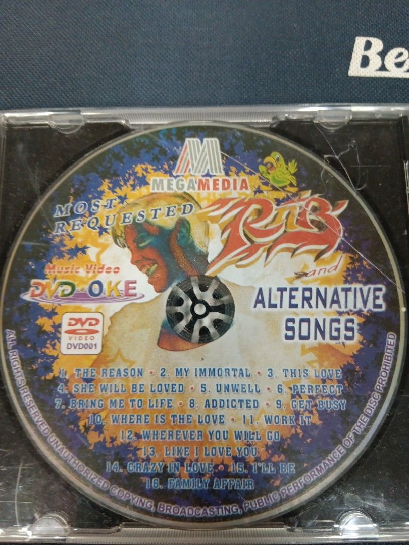 Alternative Songs (Category: CDs & DVDs) located in Manila. Submitted by ayinong0453384 (Listing ID 1296109712, Image 1). Description: item is in good condition working with some scratches on cd pm for order.