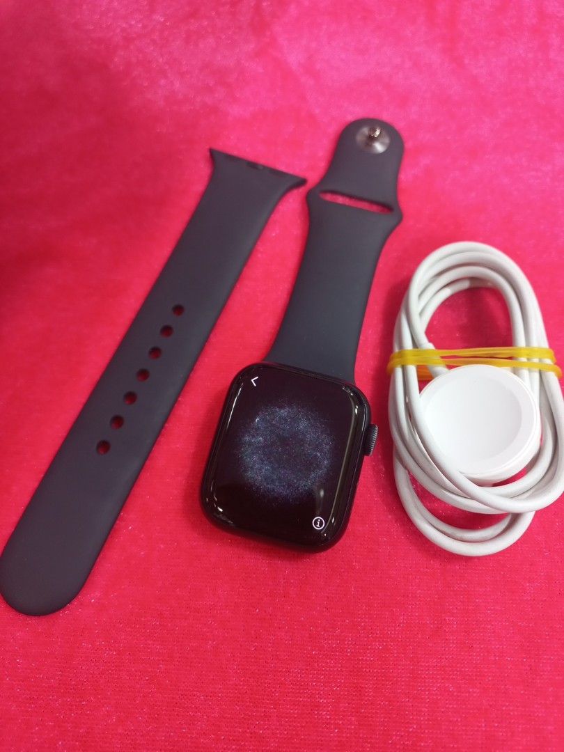 Apple Watch Series 7 41mm GPS Midnight , 96% Battery Health, 手提 ...