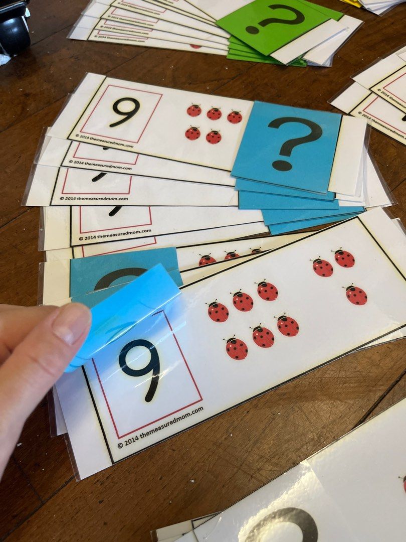 AS-IS Preschool ADDITION Flip Cards, Hobbies & Toys, Toys & Games on ...