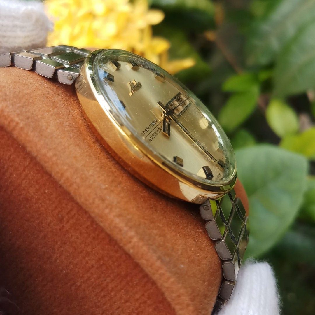 Authentic MIDO Commander Ocean Star datoday Gold plated 80m rare item Barang Mewah Jam Tangan di Carousell