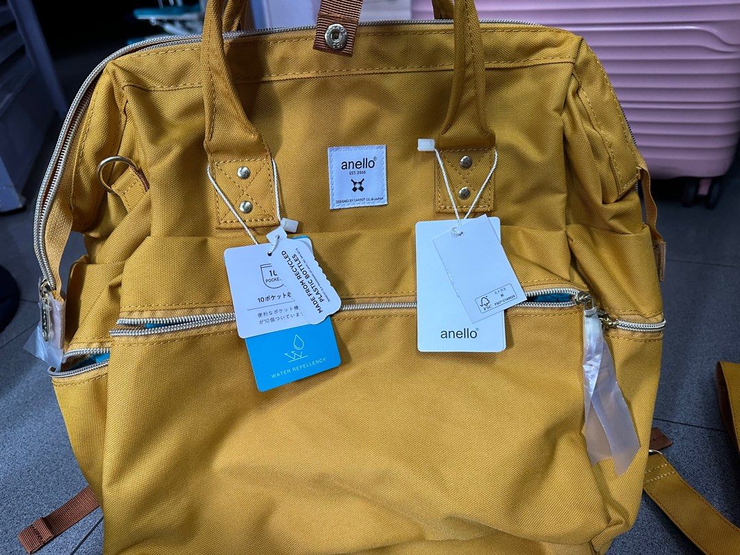 BNWT Anello Mustard 3 Way Bag