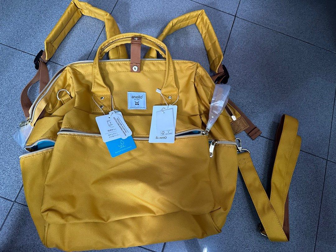BNWT Anello Mustard 3 Way Bag