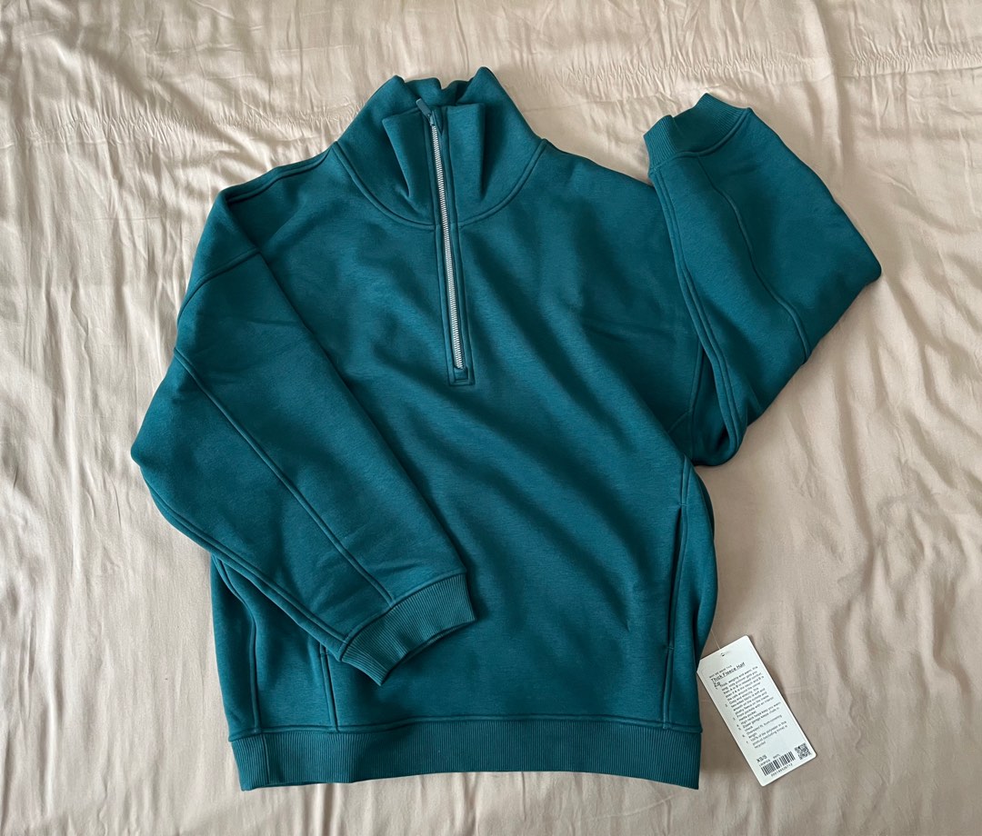 Thick fleece half zip hot sale