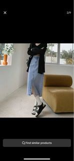 Brand new Denim Skirt with Slit size 27-28 M