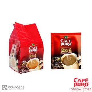 CAFE PURO 3-in-1 Coffee 25g x 10 Sachets / Bag