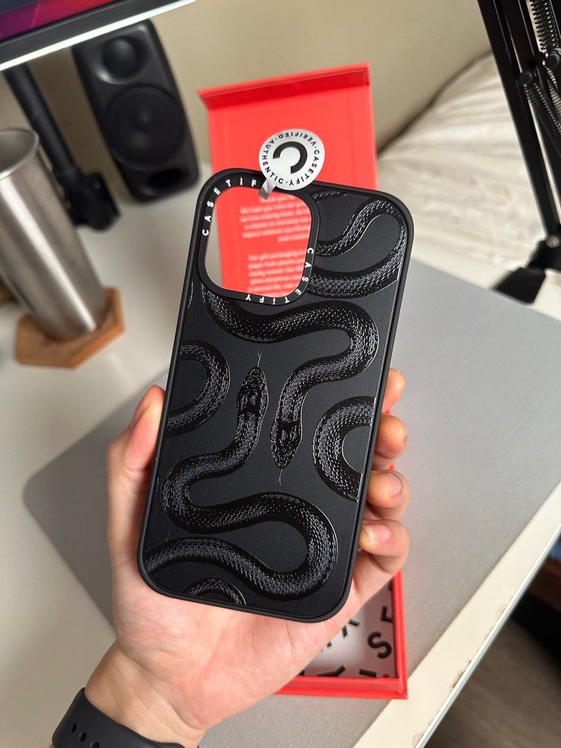 Casetify Black Kingsnake Impact Case for iPhone 14 Pro Max Casetify Black Kingsnake Impact Case for iPhone 14 Pro Max