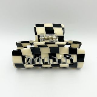 Quality Acetate Resin Checkered Stylish Hair Claw Clip Hair Accessories NEW