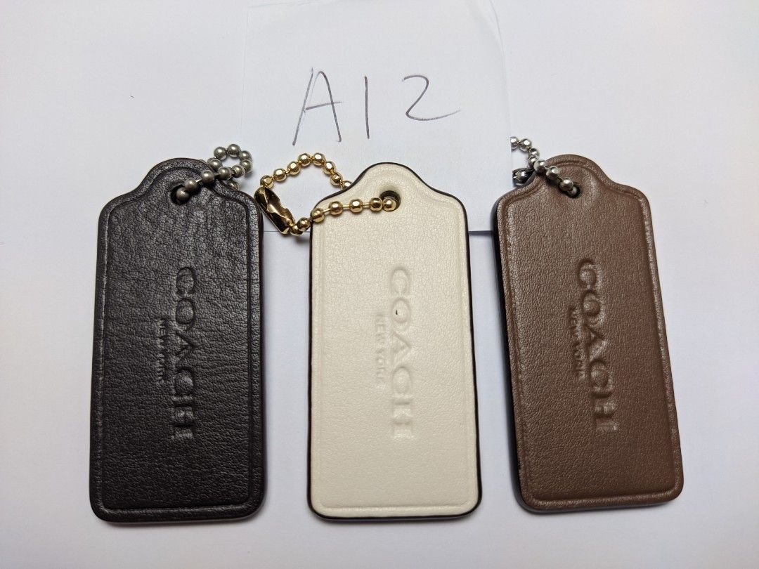Coach bag tag new arrivals