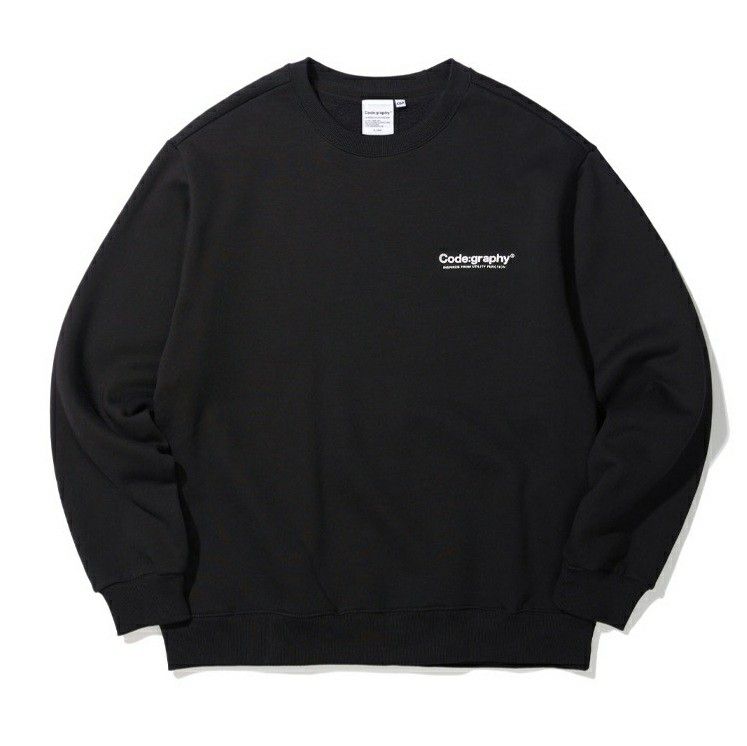 Crewneck Codegraphy Original - REFERENCE LOGO CREWNECK BLACK