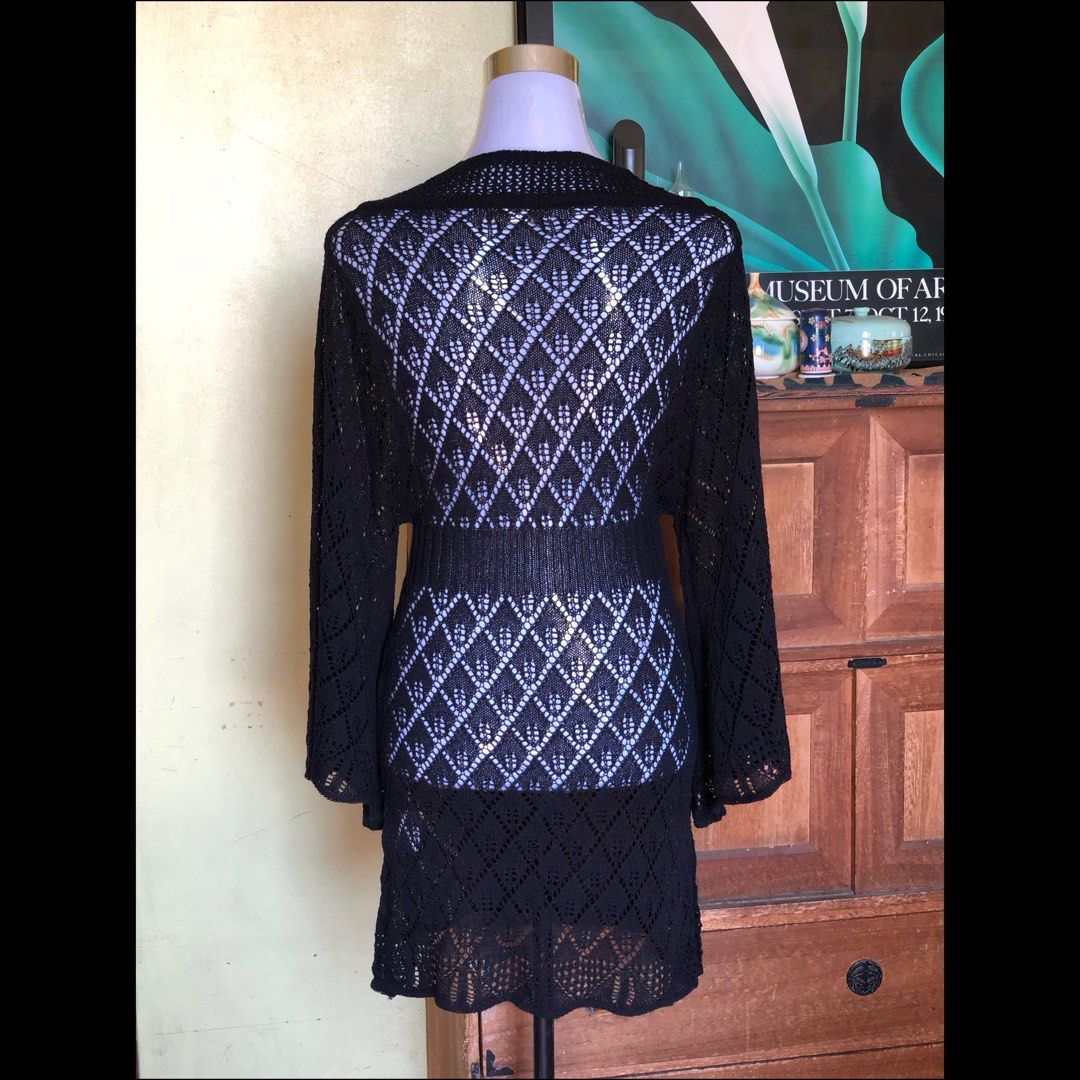 Crochet beach cover up dress (Category: Bikinis & Swimsuits) located in Taguig. Submitted by bitsandpiecesshop (Listing ID 1296060170, Image 3). Description: 🌸FITS: MEDIUM - LARGE 🌸CONDITION: EUC no flaws, Like new, used once only ❗️accessories not included if there is any❗️ WELCOME TO BITSANDPIECES SHOP Our items are either BRAND NEW & PERSONAL PRELOVED. For preloved items PLEASE DO NOT EXPECT TOO MUCH since it’s already used. If you are very 