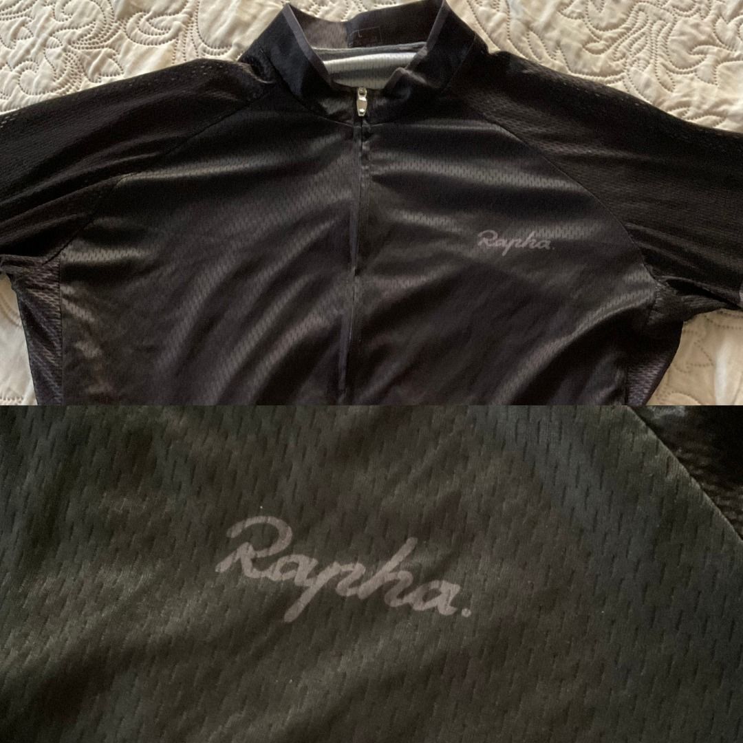 Cycling Jersey Rapha (Category: Bicycles) located in Caloocan City. Submitted by jeffreycar97535 (Listing ID 1296150086, Image 2). Description: Rapha cycling jersey large size, slightly used (OEM).