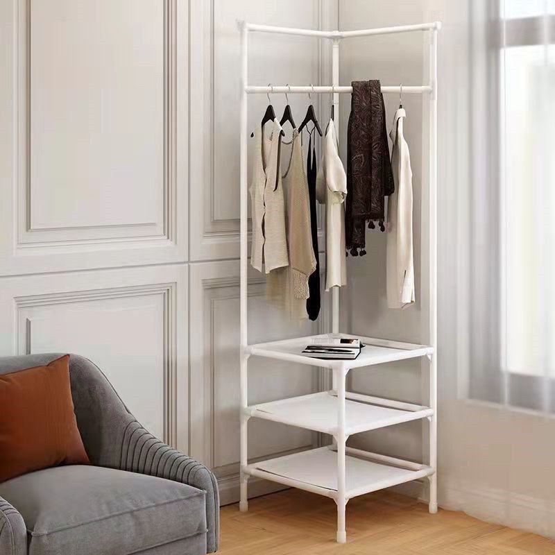 Durable Corner Clothes Rack Multilayered Aesthetic and